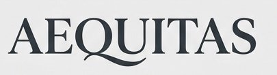 Logo-Entwurf Aequitas: elegante Wortmarke in Serifenschrift